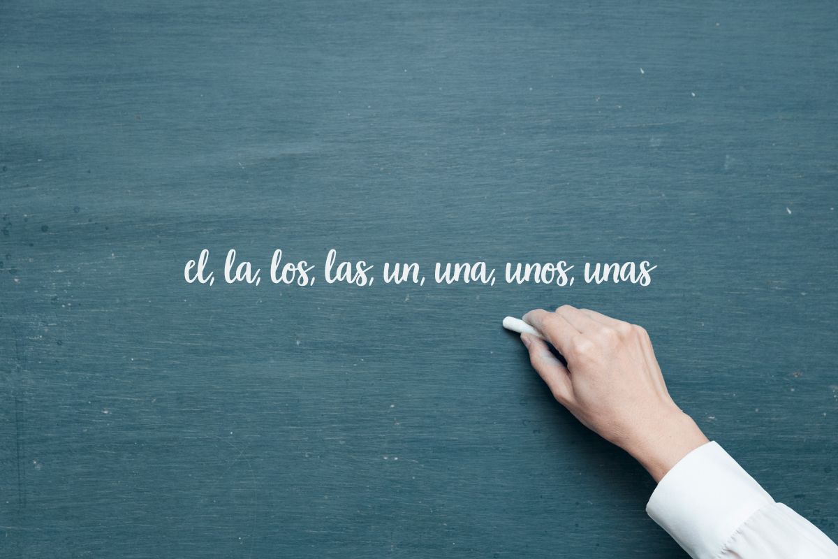 Articles-Spanish-Grammar-Beginner’s-Guide Board with Spanish articles for learning
